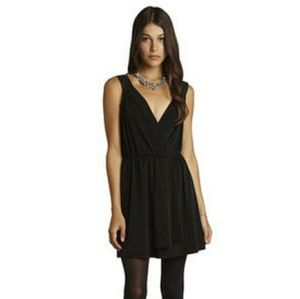 BCBGeneration Faux Wrap contrast strap mini dress